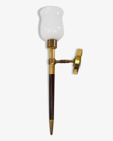 Wall Light Torch Opaline Golden Brass Lacquered"  Src="https - Garden Tool, HD Png Download, Free Download